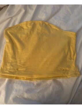 SO Yellow Fitted Tube Top